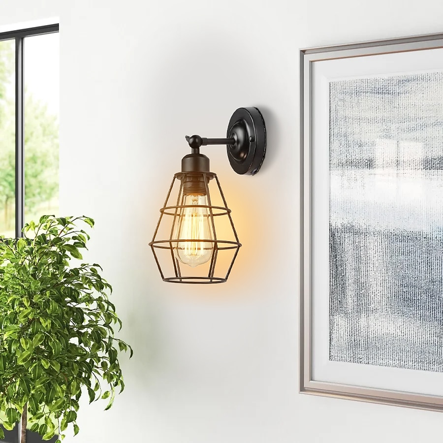 led vägglampa plug-in trådbur vägglampa industriell vägglampa med sladd rustik vägglampa på/av-brytare retro vägglampa för sänggavel sovrum 2026 - $68.95 –P2