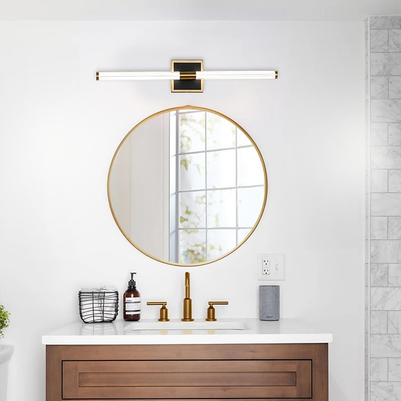 Spiegelfrontlampe LED-Badezimmerleiste Wandlampe Wohnzimmer Treppenganglampe Bronzerohr Schlafzimmer Nachttischlampe 2025 - $132.99 –P10