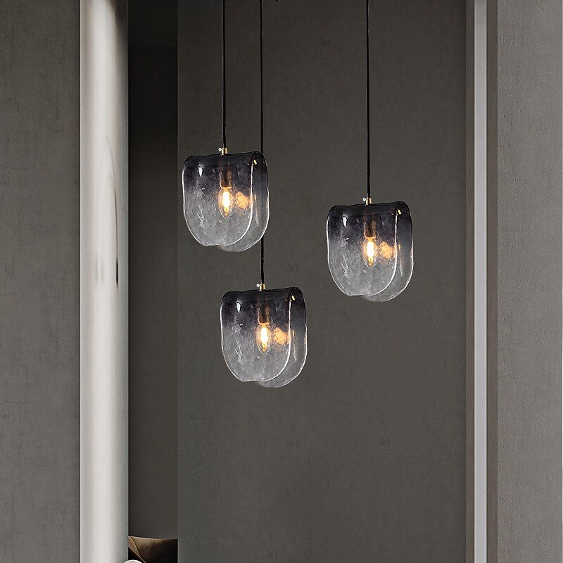 Lampadari A Sospensione A Led Per Cucina In Vetro Lampadari Moderni Per Ingresso Da Fattoria Lampadari A Sospensione A Soffitto Lampadari A Soffitto Su Tavolo Grigio Fumo Bianco Neutro del 2025 a $101.99 –P2