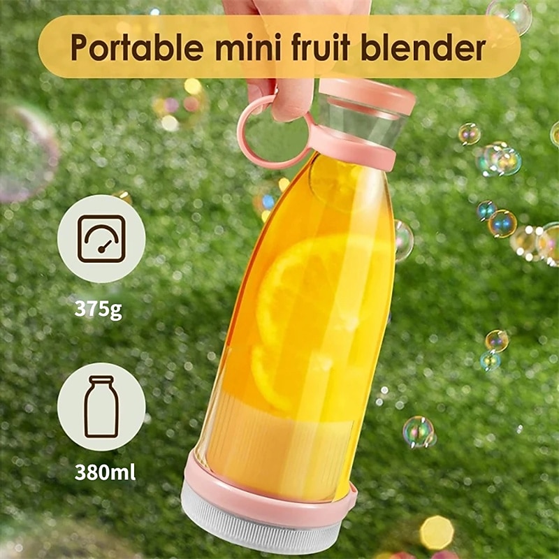 Electric Juicer Mini Portable Blender Fruit Mixers Fruit Extractors  Multifunction Juice Maker Machine Blender Kitchen White large-US
