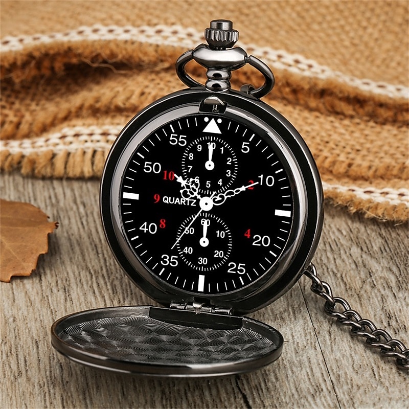 Orologio da Tasca Vintage per Uomo con Catena Orologio Rotondo Semplice e Squisito Orologio a Pendente Regalo per Uomini e Donne del 2025 a $15.99 –P7