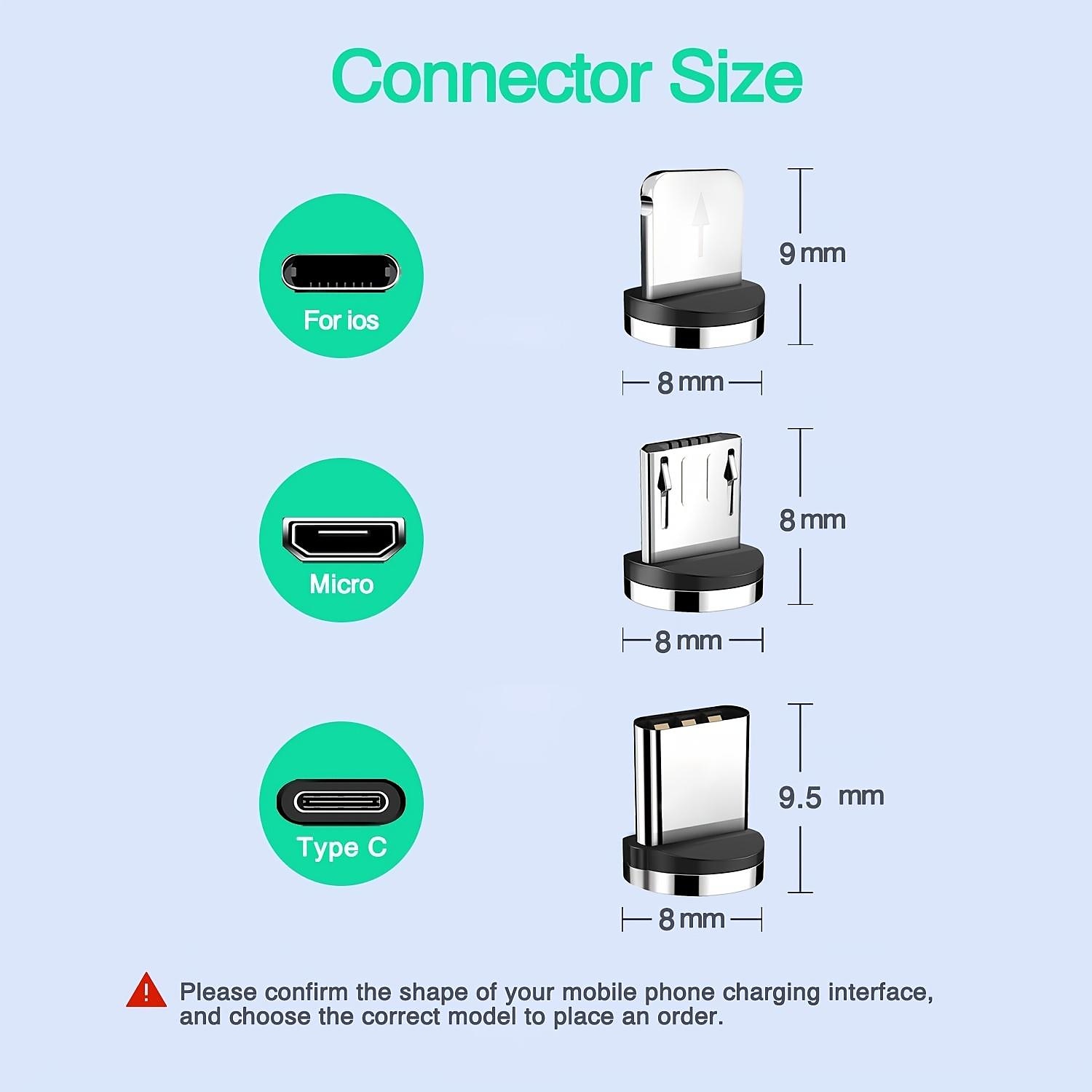 5Pcs Magnetic Plug Connector Universal For Round One Ponit Magnetic Cable Type C Micro USB Magnet Replacement Parts Mobile Phone Dust Plug Adapter Gift For Birthday/Valentines/Easter/Boy/Girlfriends 2025 - $10.99 –P6
