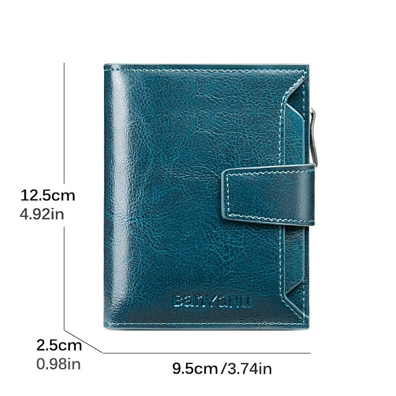RFID Men Leather Wallet Vintage Luxury Short Slim Male Purses Money Clip Credit 2026 - $22.99 –P3