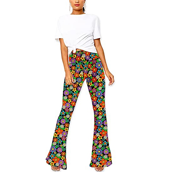 Retro Antiguo Años 60 Años 70 Pantalones Canguelo Los pantalones de campana Hippie Disfraz Mujer Ropa Cotidiana Desfile del orgullo Mes del Orgullo Adulto Pantalones 2026 - $21.99 –P8