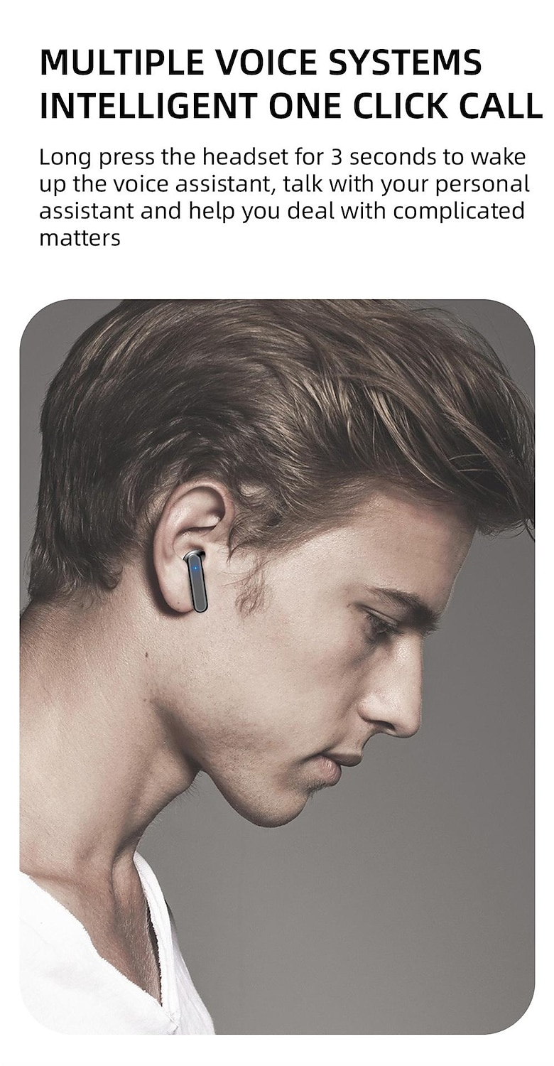 V60 TWS True draadloze hoofdtelefoon In het oor Bluetooth 5.2 Ergonomisch Ontwerp Surround geluid Snellader voor Apple Samsung Huawei Xiaomi MI Hardlopen Dagelijks gebruik Reizen Mobiele telefoon 2025 - $16.99 –P16