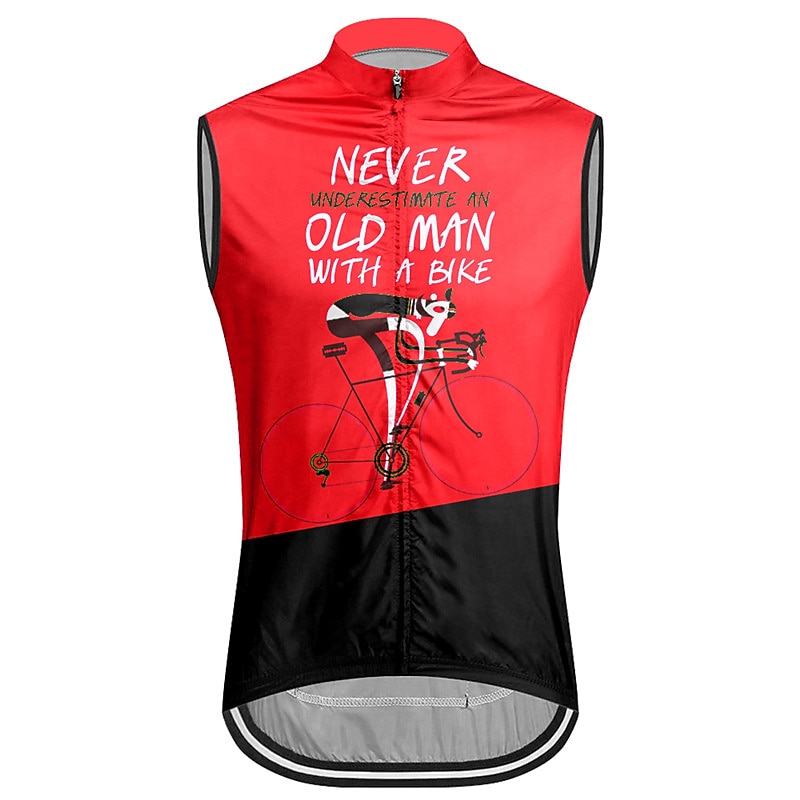 Per uomo Gilet da ciclismo Maglia da Ciclismo Grafico Lettere & Numeri Divertente Senza Maniche Bicicletta Gilet / Panciotto Top con 3 tasche posteriori Mountain Bike MTB Ciclismo su strada del 2025 a $26.99 –P7