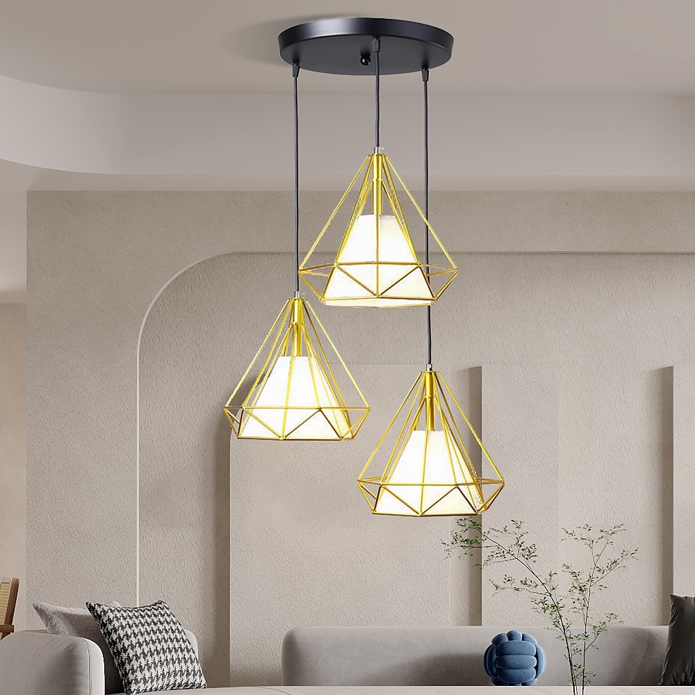 led függőlámpa 60 cm 3 fényű sputnik design csillárok étkezőbe hálószoba függőlámpák ipari festett felületek 110-240v 2025 - $229.99 –P10