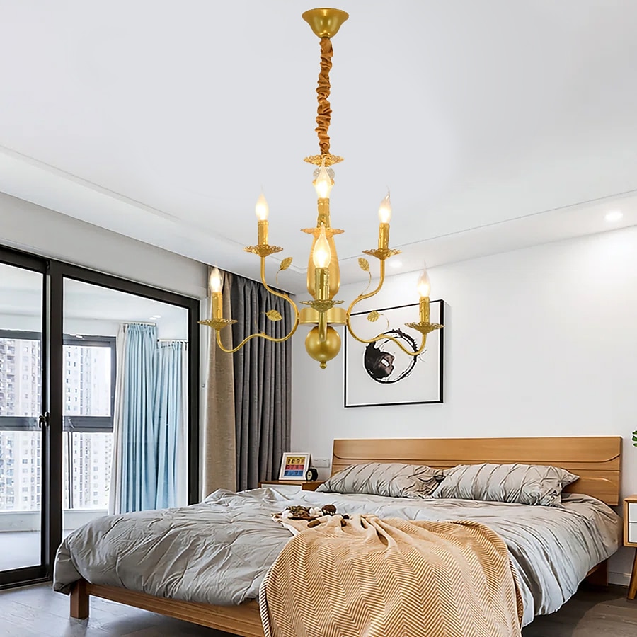 lampada a sospensione a led 6/12/16 luci lampada a sospensione fattoria rustico industriale ferro candela plafoniera per sala da pranzo apparecchio di illuminazione candela appesa lampada a del 2025 a $326.79 –P4