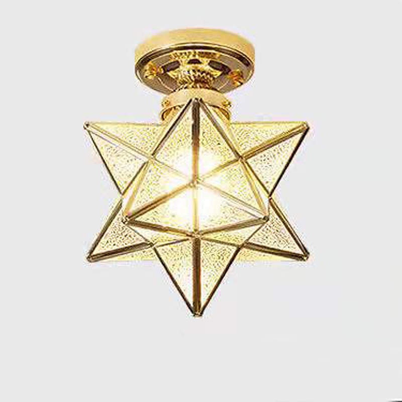 LED Ceiling Light 10" Geometric Shapes Flush Mount Lights Plastic Copper Artistic Style Formal Style Ceilling Light for Corridor Porch Bar Creative Loft Balcony Lamps 110-240V 2025 - $71.99 –P8