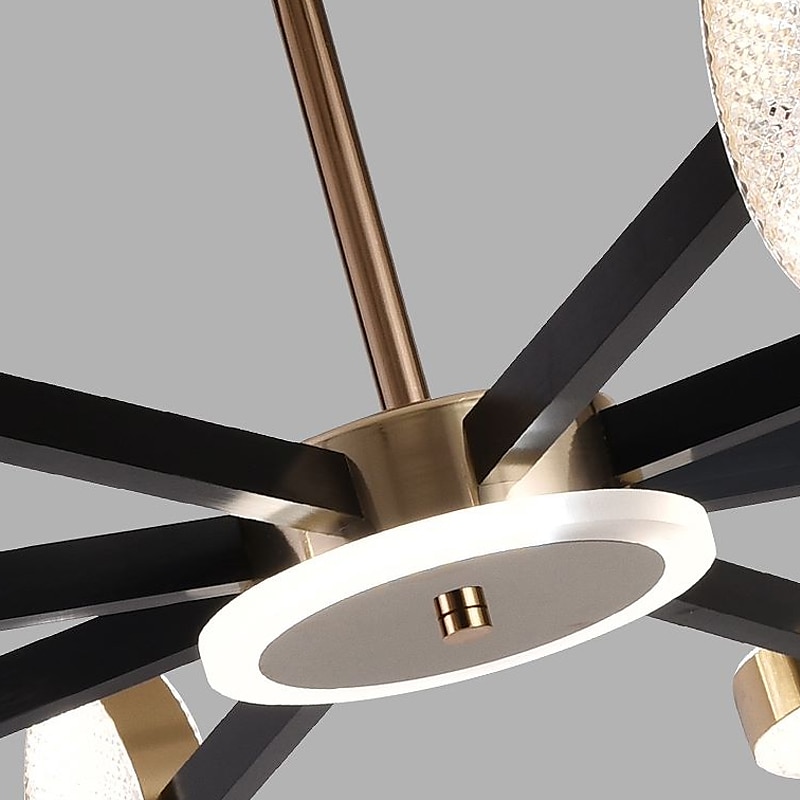 luz colgante led regulable diseño sputnik formas geométricas ajustables montaje empotrado luces de techo 6 luces 30 "candelabros colgantes para sala comedor cocina 220-240v 2025 - $279.99 –P1