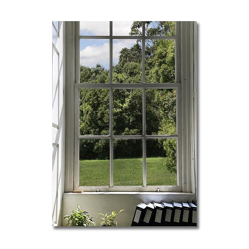 Paesaggio da parete su tela la finestra arte moderna paesaggio decorazione della casa arredamento tela arrotolata senza cornice senza cornice del 2025 a $20.99 –P9