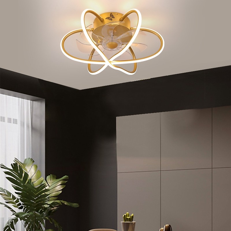 Ceiling Fans with Lights Dimmable with Remote Control Flush Mount Indoor Ceiling Fan,15.6" Smart 3 Colors 6 Speeds Reversible 2025 - $275.79 –P15