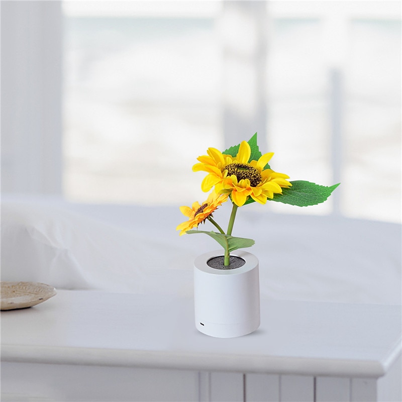 Lumină artificială de noapte cu floarea soarelui, reîncărcabilă pentru acasă, lampă decorativă, lumini de noapte creative pentru copii, prieten, cadou de sărbători, lumină LED 2025 - $44.99 –P11