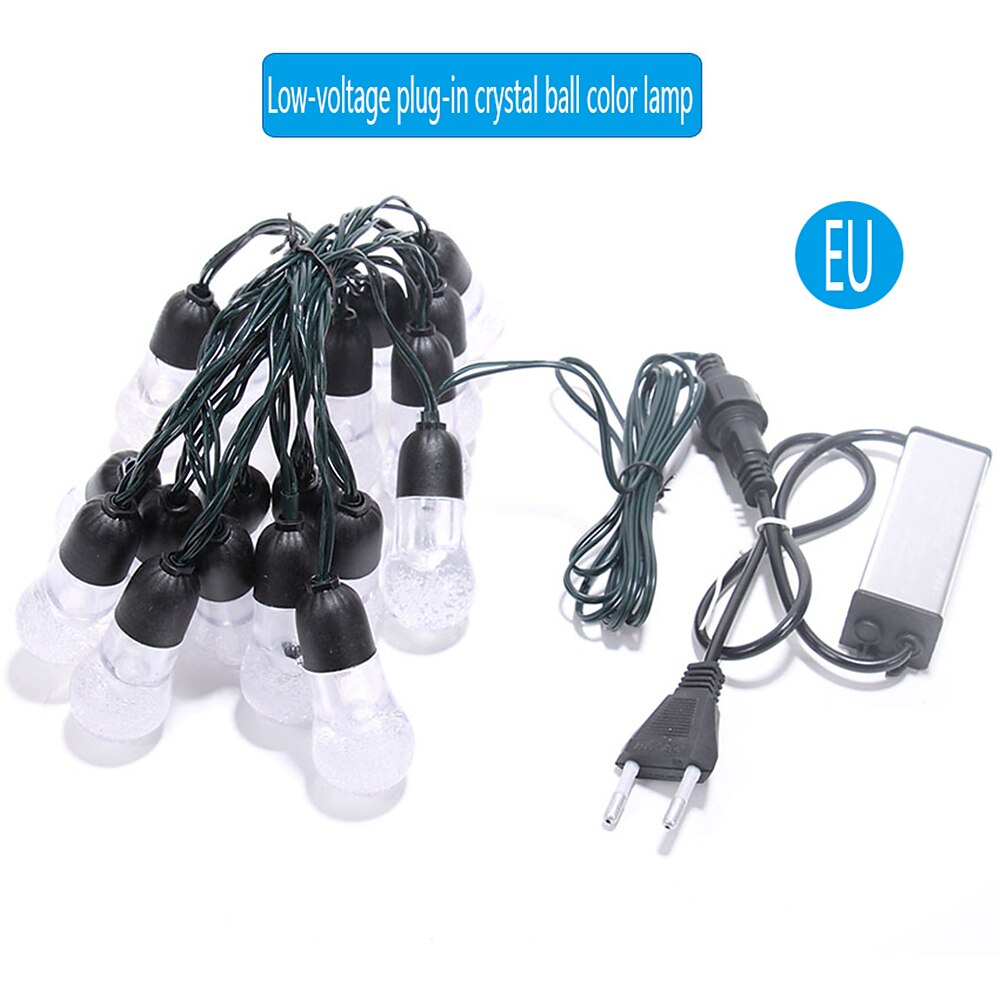 5M 20LED Acrylic Bulb Waterproof Lamp String 8-Mode Control Courtyard Christmas Decoration Lamp Festive Party Atmosphere Lamp EU US Plug 2025 - $23.99 –P9