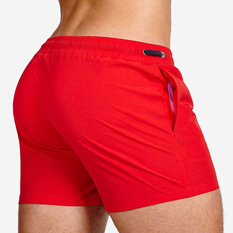Men's Swimwear Swim Shorts Swim Trunks Boxer Swim Shorts Shorts Plain Comfort Breathable Outdoor Daily Going out Sports Hawaiian White Pink 2025 - $20.99 –P7