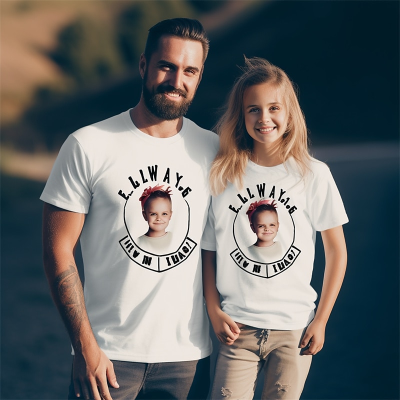 Individuelles T-Shirt aus 100 % Baumwolle für Papa, Opa, Großvater, Geschenke, Baumwolle, fügen Sie Ihr eigenes Foto hinzu, individuelle T-Shirts, personalisiertes Herren-T-Shirt 2025 - $19.49 -P13
