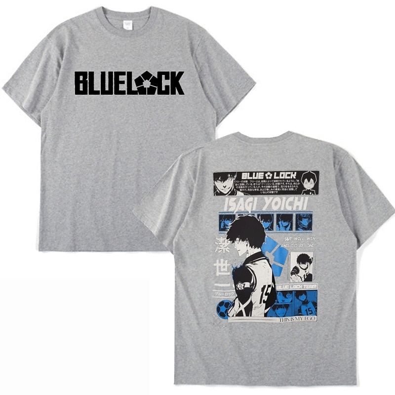 Bloqueio Azul Isagi Yoichi Japonesa/Curta Imprimir Estilo de rua Para Casal Homens Mulheres Adulto Hot Stamping Casual / Diário de 2025 por $18.99 –P4