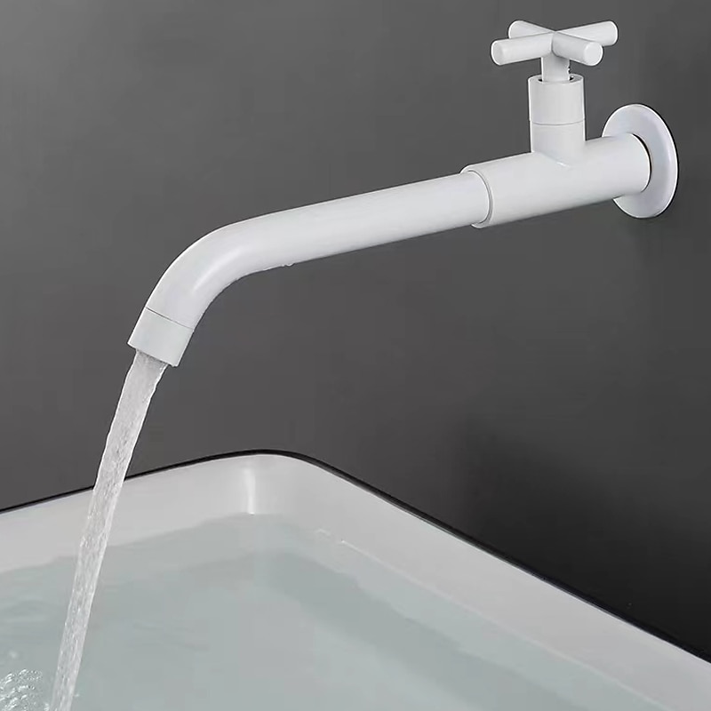 Wall Mounted Bathroom Sink Faucet Cold Water Only, Basin Taps Vintage Brass Single Handles One 3 Hole Washroom Wash Baxin Tap 2025 - $80.99 –P6