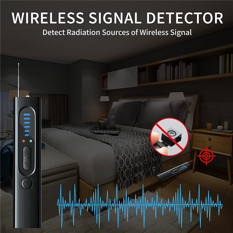 camera detectoren verborgen apparaten detectoren anti-spy camera bug rf afluisterapparaat auto gps tracker detector draadloze signaal scanner infraroodzoeker voor kantoor aan huis hotel badkamer, 2025 - $38.99 –P4