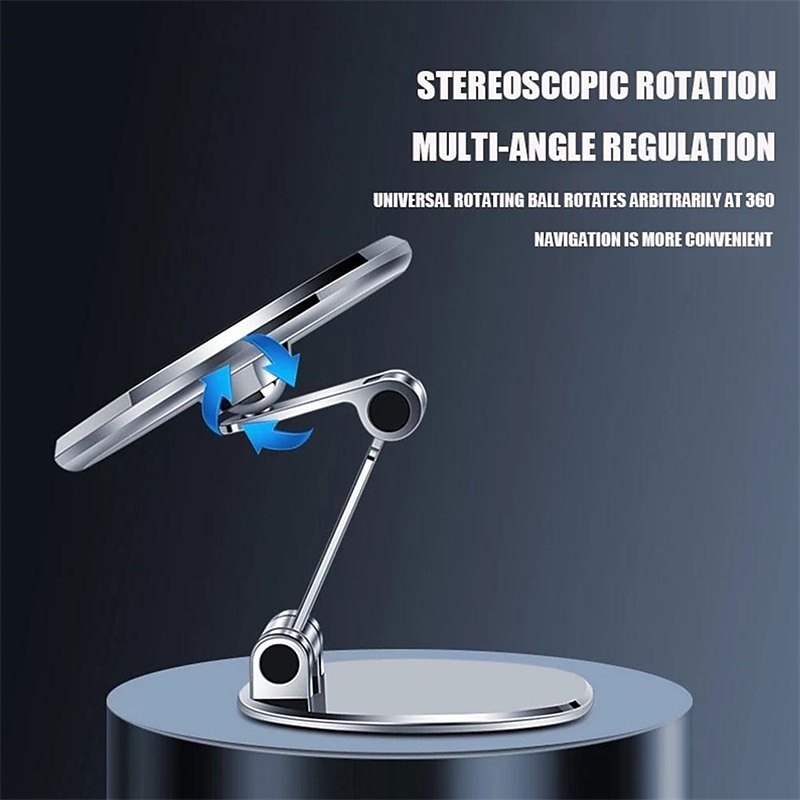 Metal Magnetic Mobile Phone Car Mount for Iphone 14 13 12 Pro Max for Magsafe Adhesive Instrument Panel Adjustable Phone Holder 2025 - $19.99 –P10