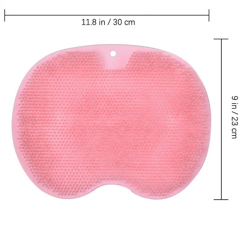 scrubber per la schiena a mani libere per doccia, tappetino per massaggio in silicone, scrubber per massaggiatore per piedi per doccia, scrubber per la schiena a parete per bagno esfoliante per la del 2025 a $5.49 –P1