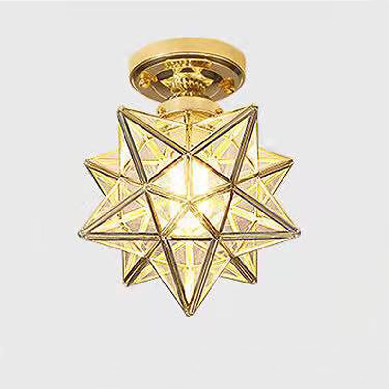 LED Ceiling Light 10" Geometric Shapes Flush Mount Lights Plastic Copper Artistic Style Formal Style Ceilling Light for Corridor Porch Bar Creative Loft Balcony Lamps 110-240V 2025 - $71.99 –P7