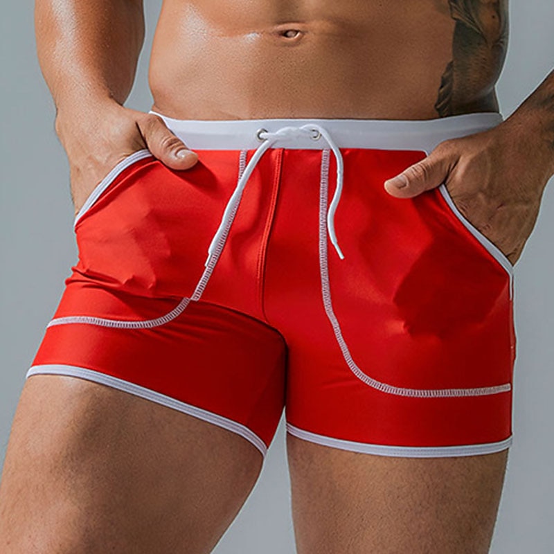 Per uomo Costumi da bagno Pantaloncini da mare Boxer da mare Pantaloncini da bagno boxer Pantaloncini Tasche Liscio Comfort Traspirante Esterno Giornaliero Per uscire Sportivo Hawaiano Nero Rosso del 2026 a $21.99 –P5