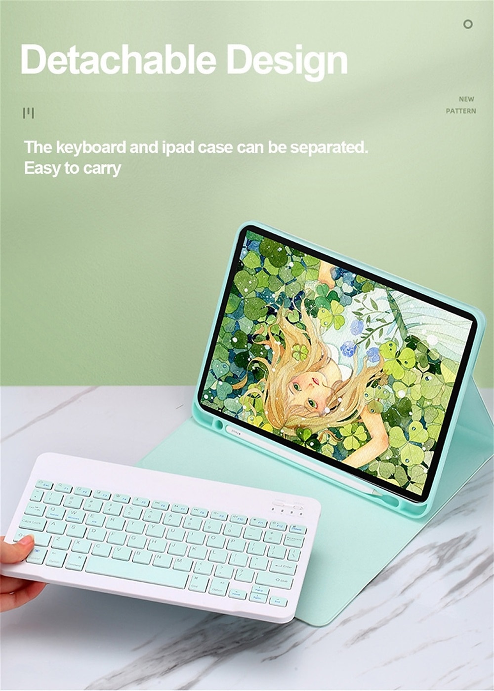 Tablet Computer Strap Keyboard For IPad 10th Protective Case With Keyboard, Keyboard Cover For IPad 11-inch 2018/2020/2021/2022,iPad Air4/Air5 10.9inch Case-Flip Bracket Cover-Keyboard Cover For IPad 10.2 Inch 7th/8th/9th.iPad 12.9inch.iPad 10.5inch 2025 - $34.99 –P4