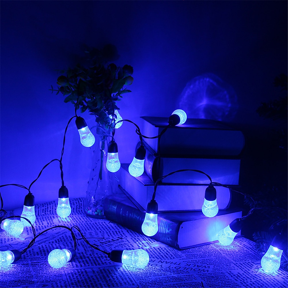 5M 20LED Acrylic Bulb Waterproof Lamp String 8-Mode Control Courtyard Christmas Decoration Lamp Festive Party Atmosphere Lamp EU US Plug 2025 - $23.99 –P5