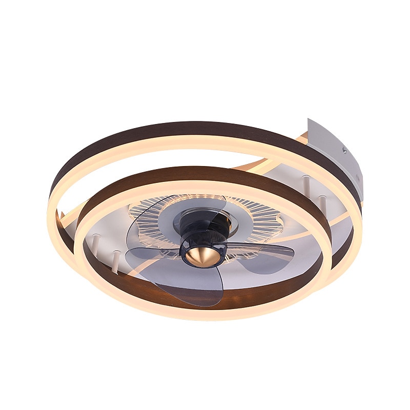 ventilateurs de plafond avec lumières avec télécommande conception d'anneau 19,5 "ventilateur de plafond intérieur encastré à profil bas intelligent 3 couleurs 6 vitesses réversible de 2025 ? $403.19 –P9