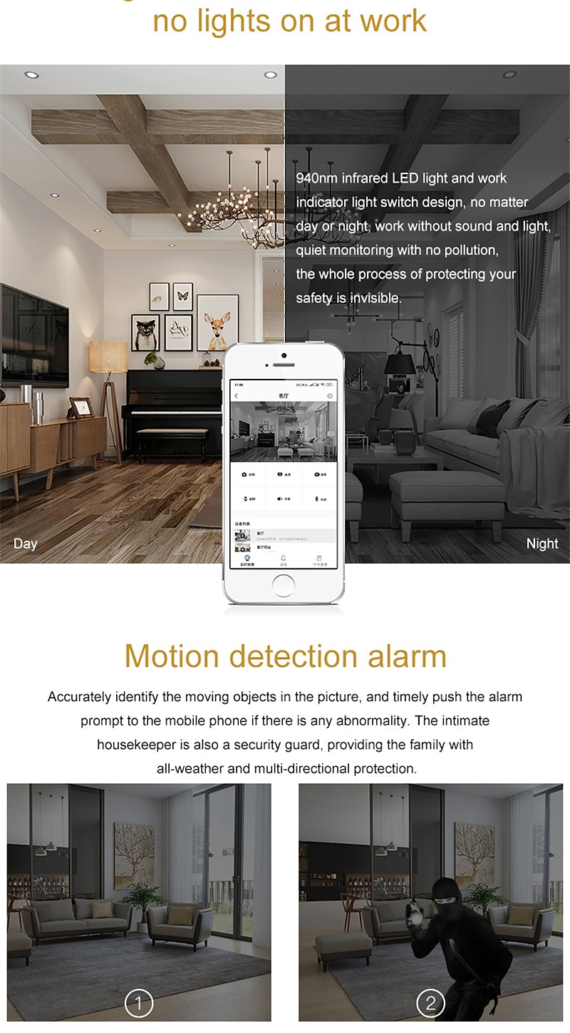 Mini Camera WiFi Wireless IP Cameras for Home Security Surveillance with Video 1080P Small Portable Nanny Cam with Phone App Motion Detection Night Vision for Indoor Outdoor Small Camera 2025 - $36.99 –P4