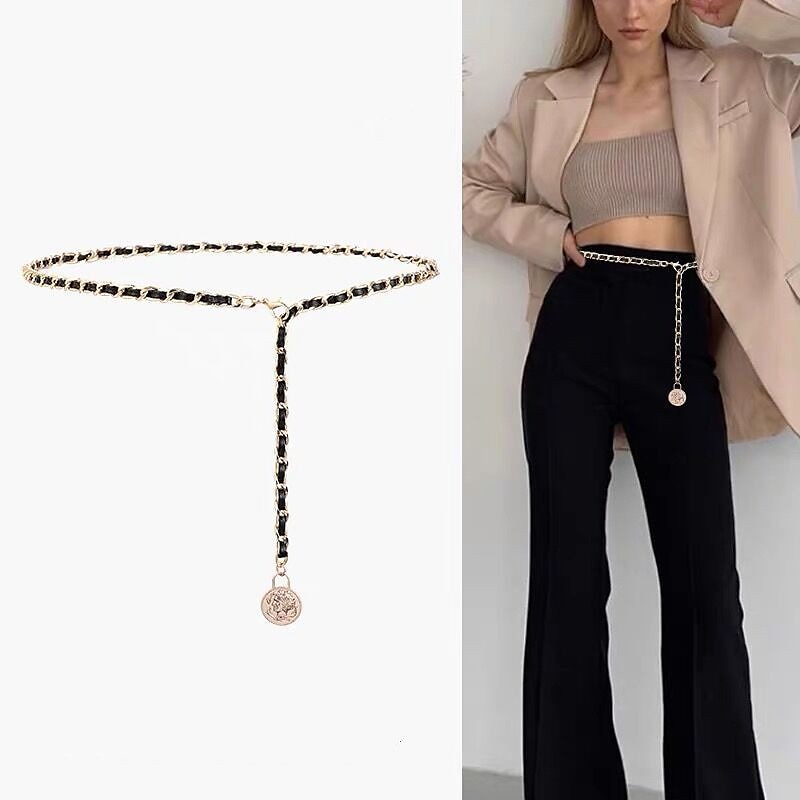 Per donna Cintura Web Catene in metallo Secchio di metallo Cord Wowen Informale Da cerimonia Feste Ufficio Nero del 2025 a $25.99 –P1