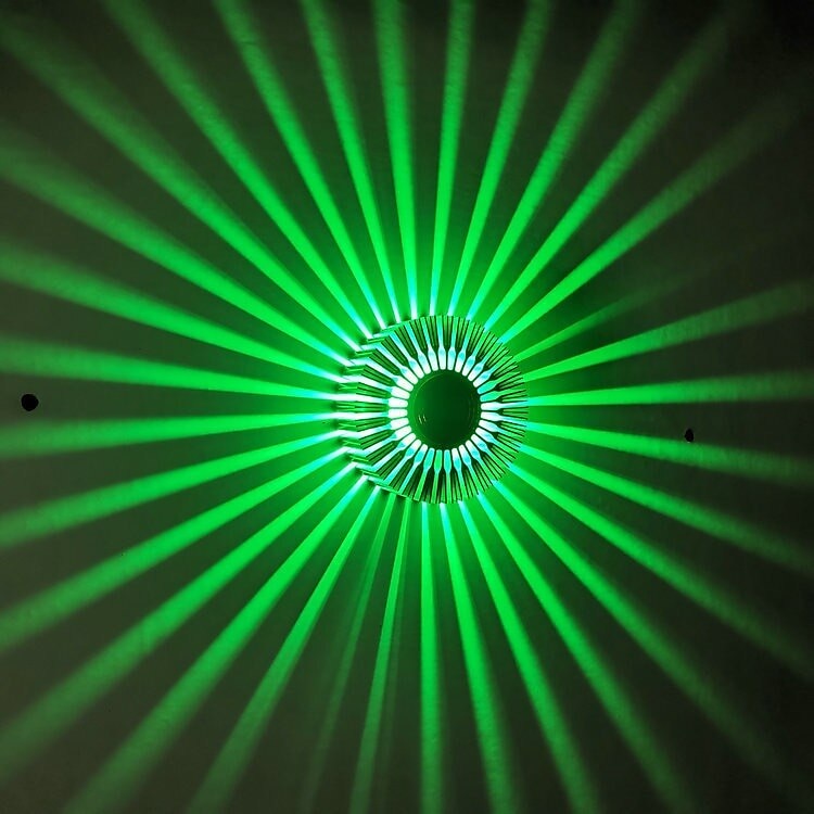 lightinthebox lampada da parete con fiore solare, lampada da parete con fiore solare, telecomando in alluminio resistente al calore e all'umidità parete in alluminio a LED 3W RGB, plafoniere del 2025 a $21.99 –P6