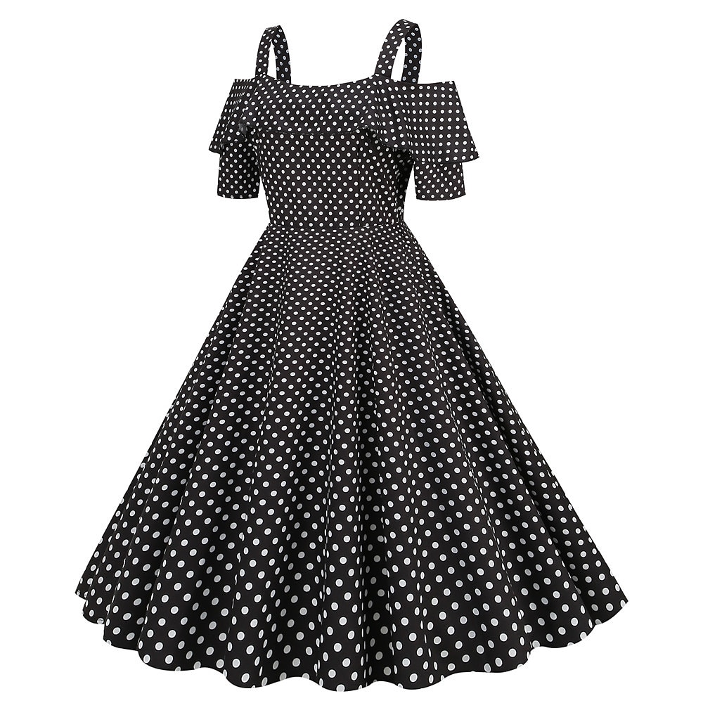 Retro Vintage 1950s Cocktail Dress Dress Party Costume Flare Dress Polka  Dot Fancy Dress Women's Party / Evening Bachelorette Party Adults' Dress  Homecoming Dresses 2025 - $27.99, image size:1000x1000