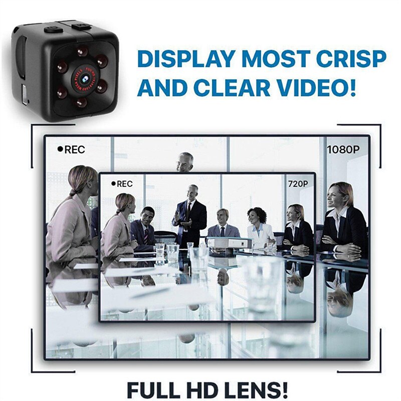 2025年 ミニカメラ 1080p ポータブル小型 HD ナニーカム、ナイトビジョンとモーション検出付き - 家庭およびオフィス用の屋内秘密セキュリティカメラ - 隠し IP カメラ - 内蔵バッテリー  コレクション – $17.99 –P1