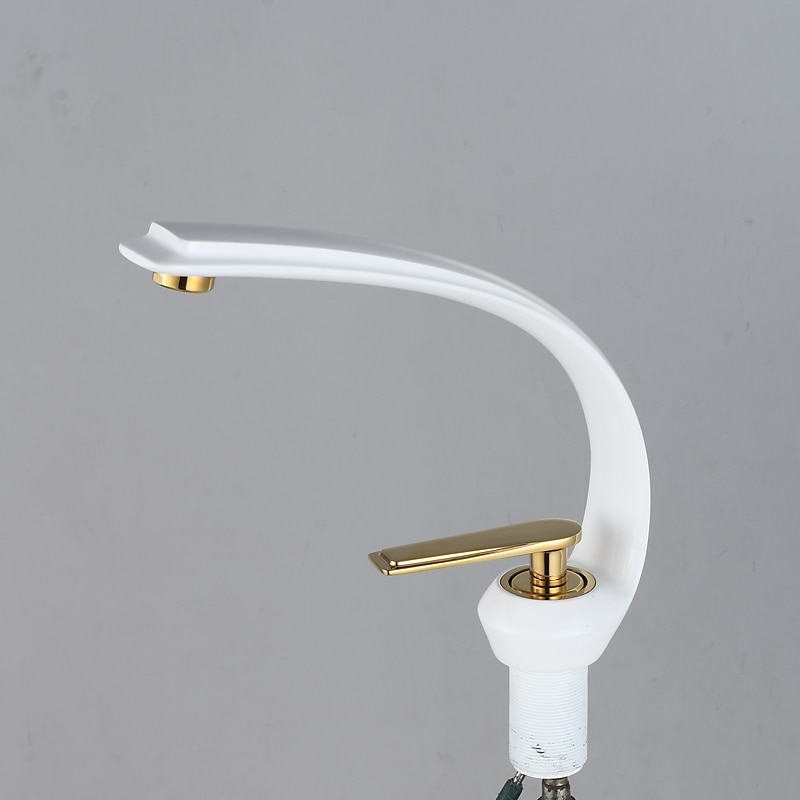 Bathroom Sink Mixer Faucet, Single Handle One Hole Washroom Basin Taps Chrome Finish Bathroom Faucet with Hot and Cold Water Hose 2025 - $113.99 –P9