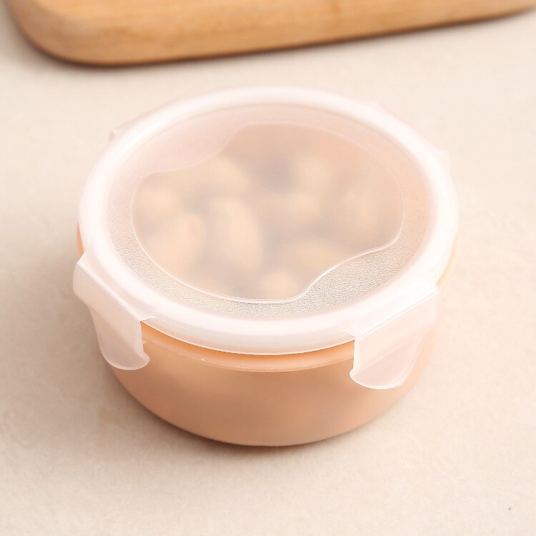 Round/Square Mini Refrigerator Crisper Storage Box PP Food Storage Box for  Kitchen Seal Box Lunch Grains Tank Sorting Container