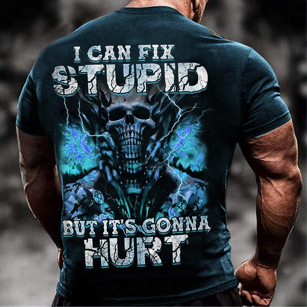 Men's Graphic Skull T Shirt Shirt Tee Short Sleeve T shirt 3D Print Crew Neck Shirt Vintage Fashion Designer Outdoor Casual Daily Black Navy Blue Blue Spring & Summer Clothing Apparel S M L 2026 - $22.99 –P3