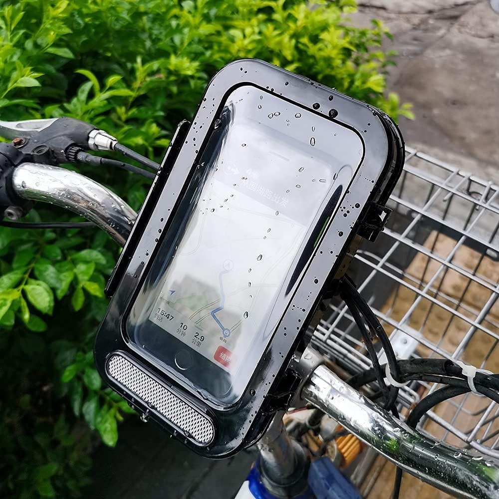 telefoonstandaard waterdichte fiets motorfiets telefoonhouder universeel fietsstuur mobiele telefoon ondersteuning fietsaccessoires 2025 - $22.99 -P9