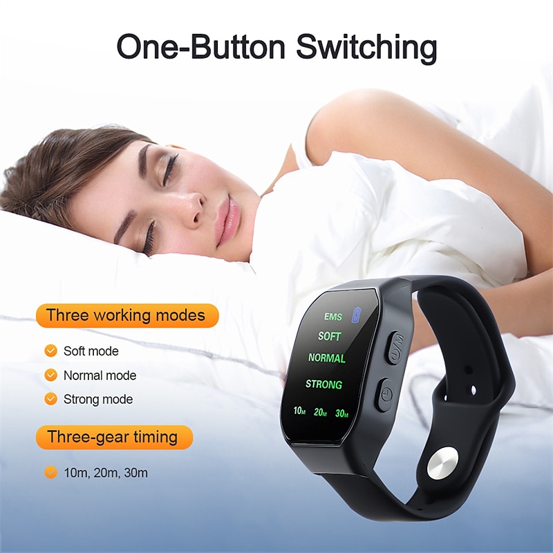 EMS Slaap Hulp Horloge Microcurrent Puls Snelle Slaap Hulp Slimme Polsband Anti-angst Insomnia Hypnose Device Drukverlichting Valentijnsdag Cadeau 2026 - $27.99 –P7