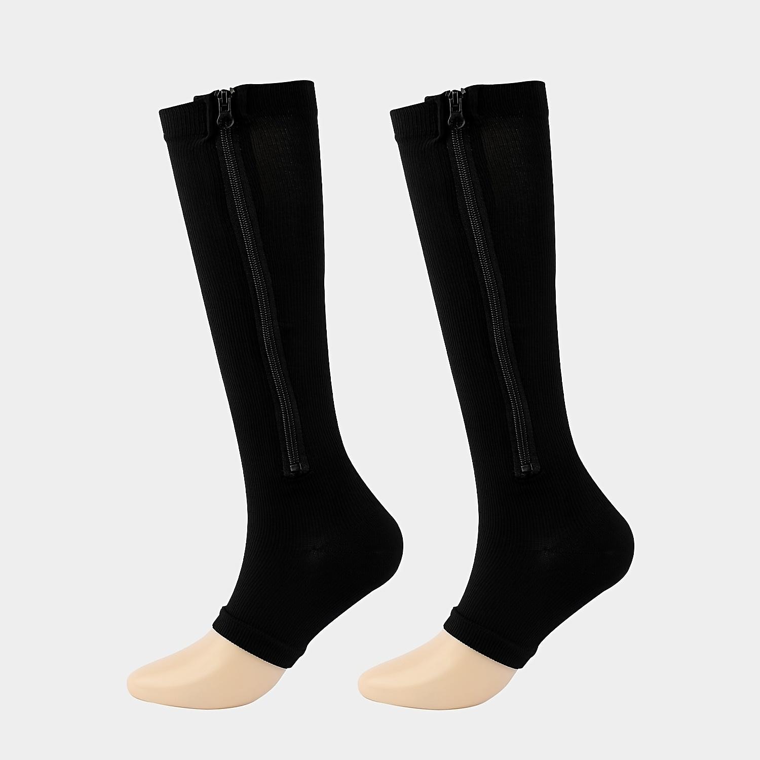 Zipper Compression Socks Open Toe Toeless Compression Socks for Women and Men(1 Pair) 2024 - $5.99 –P7