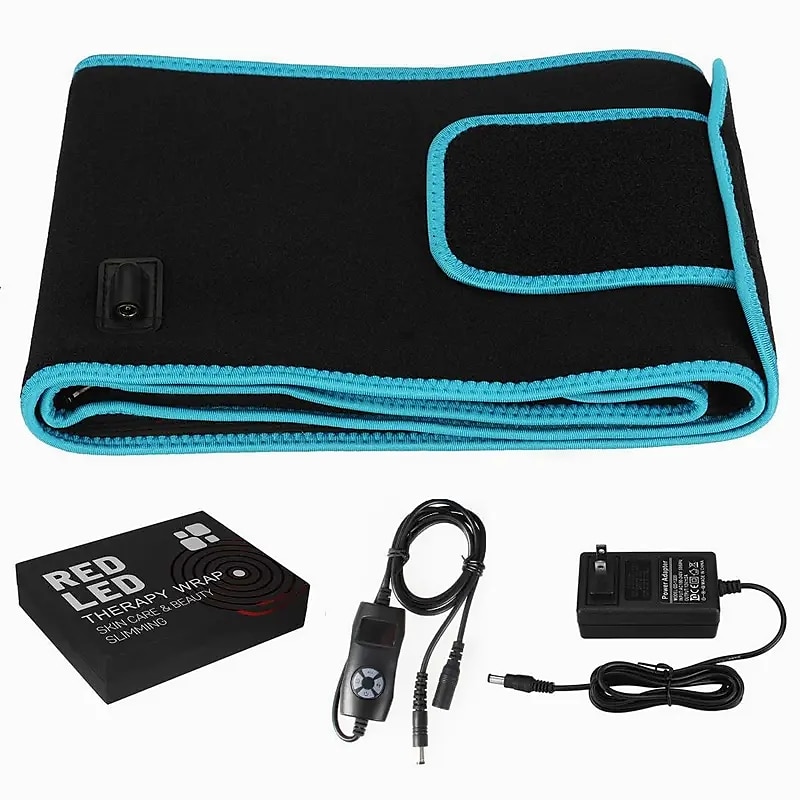 rosso & la cintura di bellezza a luce led a infrarossi ha portato il massaggio del pad caldo 660nm / 850nm il pad termico in vita riduce il gonfiore del 2025 a $111.99 –P1