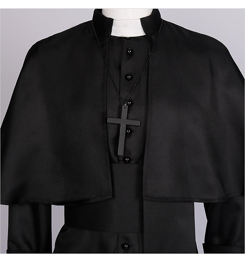 Retro / vintage Keskiaika Renessanssi Cosplay-Asut Pluskoko Papit Yhtenäinen Miesten Fantasia Steampunk Suoritus Juhla Naamiaiset Aikuisten Trikoot / Kokopuku Nauha 2025 - $46.99 –P6