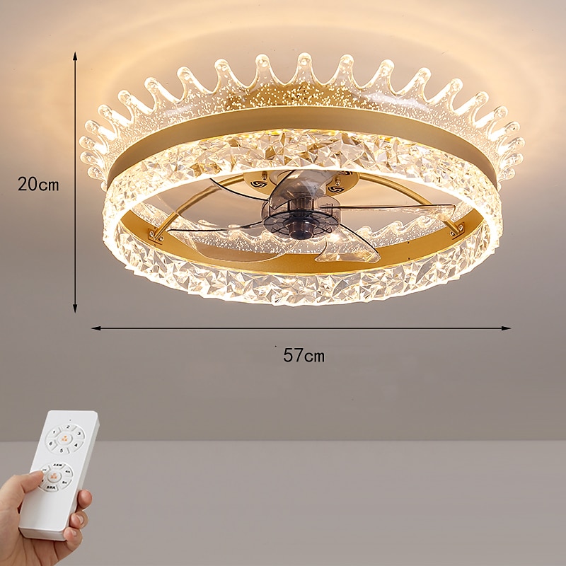 stropní ventilátor se světelným kruhovým designem 22" přibl&amp; dálkové ovládání, časování&amp; 3 led barevný led stropní ventilátor, 6 rychlostí větru moderní stropní ventilátor pro ložnici, 2025 - $353.99 –P1