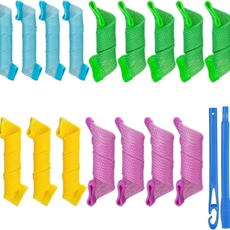 Heatless Curls.18 Pack...Magic Spiral Hair Curlers Set No Heat Hair Rollers Heatless Hair Curlers For Long/Short Hair Wave Hair Curlers Perm Kit.DIY Hairstyle Tools For Women Girls. Hair Accessories 2025 - $16.49 –P1