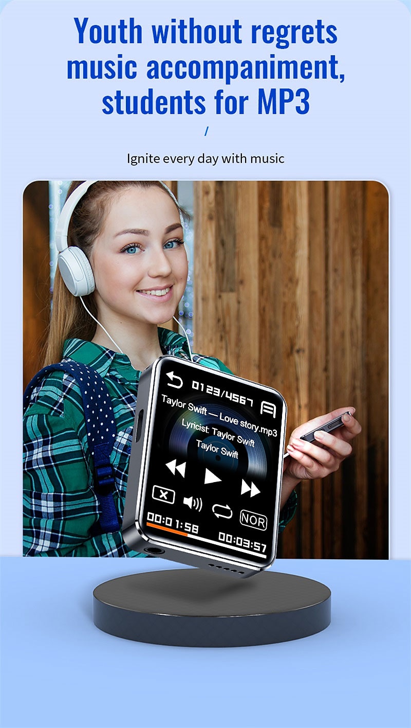 Digital Voice Recorder M28 English 128GB Portable Digital Voice Recorder 43.18 mm Android System E-Book Portable MP3 Player Audio Recorder with Playback with Noise Reduction for Business Speech 2025 - $35.99 –P3