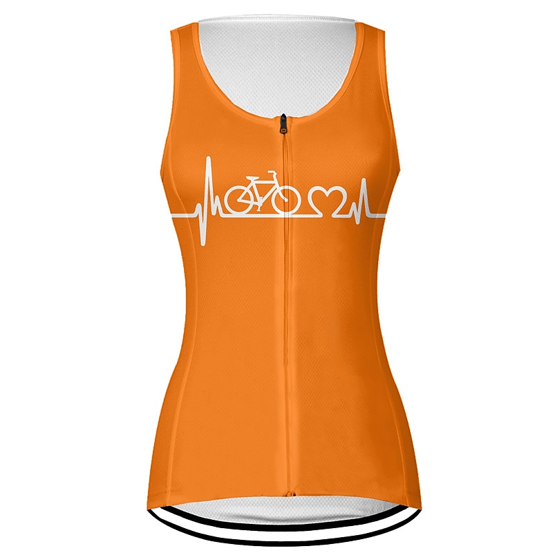 Femme Gilet Velo Cyclisme Maillot Velo Cyclisme Sans Manches Cyclisme Gilet / Gilet Top avec 3 poches arrière VTT Vélo tout terrain Vélo Route Respirable Séchage rapide Evacuation de l'humidité Poche de 2025 ? $20.79 –P5