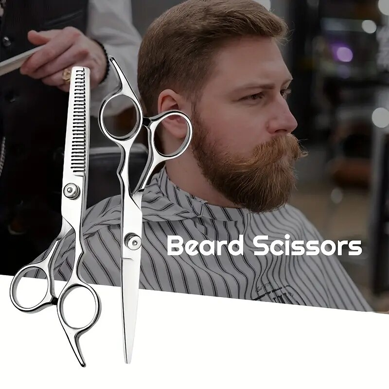 haarknipscharen kits 10-delige roestvrijstalen kappersschaar set professionele nagelschaar voor kapper thuisgebruik 2026 - $25.99 –P6