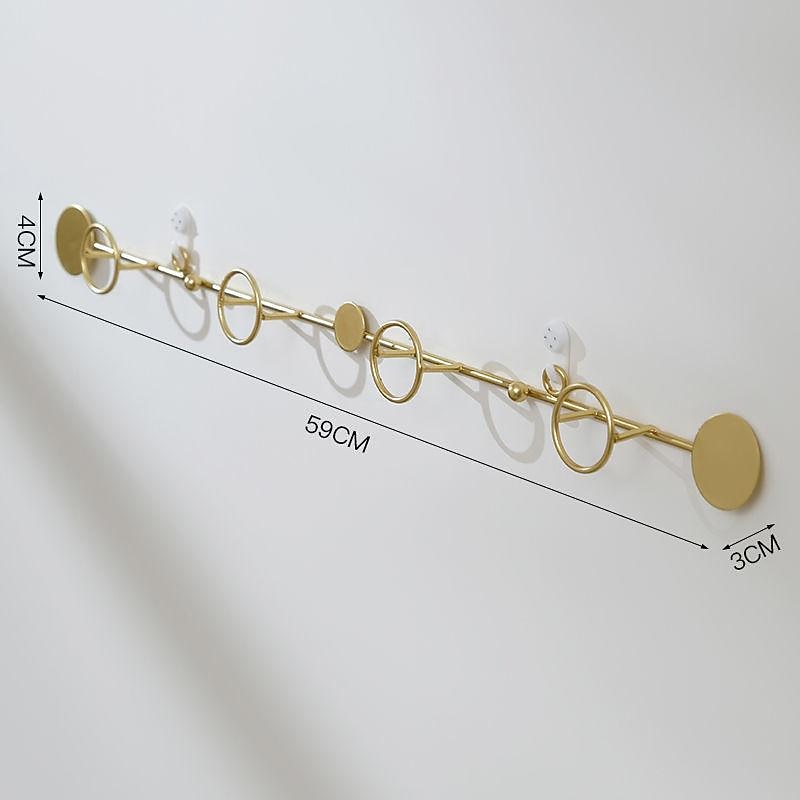 1pc Punch-free Entry Doorway Key Hook, Wall Mounted Coat Hook, Metal Coat Rack For Clothes Hat Key Towel And Bag 2025 - $20.99 –P7