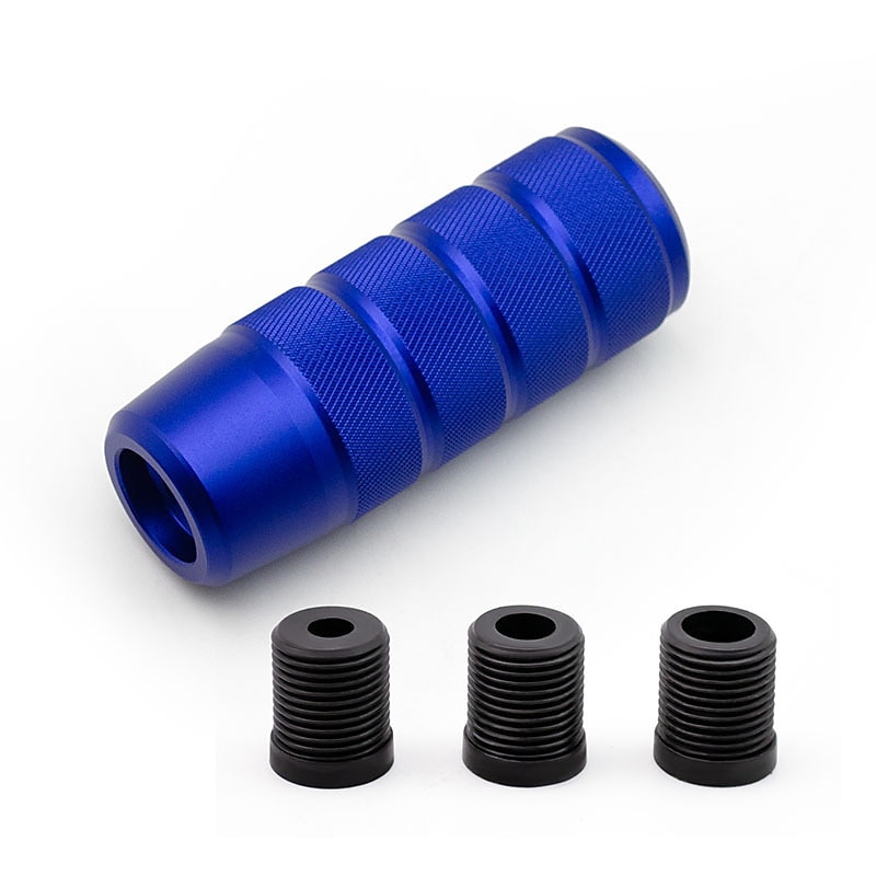 pomello del cambio zigrinato in alluminio antiscivolo universale da 9,5 cm - cambio manuale m8 m10 m12 gm - pomello della leva del cambio jdm opaco del 2025 a $24.99 –P7